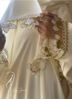 شرشف صلاة اويا لف مفتوح اوف وايت مع ذهبي و الطرحة...