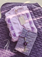 شرشف صلاة لف بنفسجي موف مزين بالاويا الفاخر من لاج...