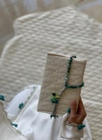 شرشف صلاة أوف وايت مزين بالكروشيه التفني