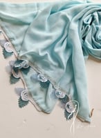 طرحة أويا ورد بوال سماوي فخم