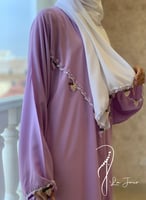 شرشف صلاة سستة موف مزين بالكروشيه و الورد الاويا