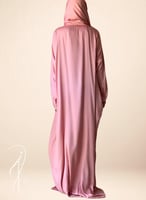 شرشف صلاة وردي بصلي ستان اويا ورد و الطرحة متصلة