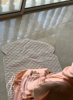 شرشف صلاة خربزي ستان اويا ورد و الطرحة متصلة