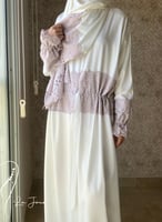 شرشف صلاة اوف وايت سستة دانتيل حزام من لاجور