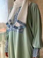 227501شرشف صلاة باتيك اخضر وفيروزي سستة