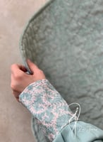 شرشف صلاة باتيك زيتي وفيروزي باستيل سستة