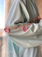 شرشف صلاة سستة تفني مزين بالكروشيه