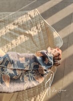 شرشف صلاة سكري لف رسم باتيك بترولي وبصلي