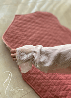 1542001 شرشف مرد لف وردي دانتيل طرحة بصلي لينين