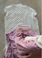 شرشف بصلي وردي لف طرحة متصلة