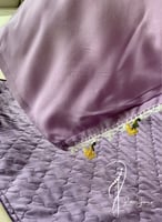 شرشف صلاة سحاب موف كروشيه يدوي و الطرحة منفصلة .