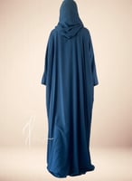 شرشف صلاة سحاب طرحة منفصلة ازرق غامق كحلي