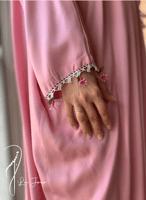 شرشف صلاة وردي بصلي ستان اويا ورد و الطرحة متصلة