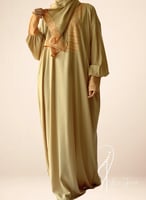 222501 شرشف صلاة باتيك بيج و برتقالي سستة