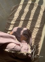 شرشف صلاة سحاب بني على موف كروشيه يدوي بيج