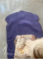 شرشف صلاة لف بيج ستان مزين بالكوشي اليدوي و الطرحة...