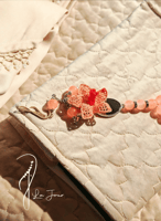 شرشف صلاة لف بيج بالكروشيه و الورد الفاخر