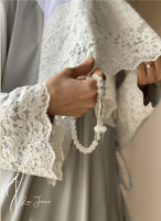 شرشف مرد لف رمادي دانتيل طرحة لينين