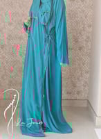 شرشف صلاة لف فيروزي بالكروشيه يدوي