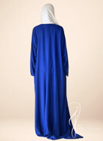 شرشف صلاة سستة ازرق بالكروشيه و الورد الاويا