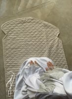 شرشف صلاة دانتيل ابيض سحاب