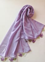 طرحة بوال بنفسجي لفندر فاتح مزينة باويا موف و اخضر