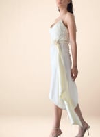 قميص نوم وروب اوف وايت حرير و جبير