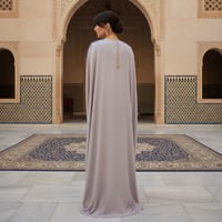 ثوب موف فاتح مطرز من لاجور حق رمضان