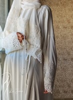 شرشف مرد لف دانتيل أبيض طرحة لينين