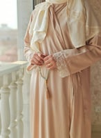 شرشف صلاة لف سكرى مزين بالاويا اليدوي من لاجور