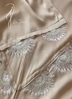 شرشف صلاة اويا اقواس سحاب بيج طرحة مثبتة