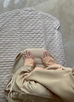 222501 شرشف صلاة باتيك بيج و برتقالي سستة