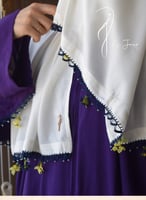 شرشف صلاة سحاب موف كروشيه يدوي واويا ورد