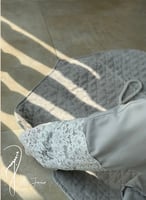 شرشف مرد لف رمادي دانتيل طرحة لينين