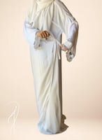 شرشف صلاة لف ابيض ستان اويا فضي من لاجور