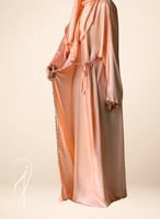 شرشف صلاة خربزي ستان اويا ورد و الطرحة متصلة