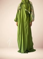 شرشف صلاة باتيك لف طرحة منفصلة اخضر