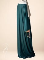 شرشف صلاة سستة أخضر بالكروشيه و الورد الاويا