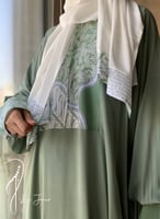 227503 شرشف صلاة باتيك اخضر زيتوني سستة