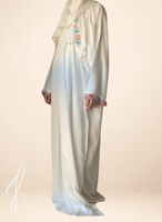 شرشف صلاة لف أبيض اويا أزرق وفوشي