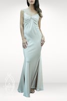 قميص نوم وروب بيج حرير و جبير فاخر بيج