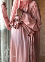 شرشف صلاة لف وردي كروشيه يدوي الطرحة مثبتة