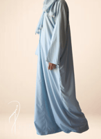 شرشف صلاة سحاب سماوي كروشيه يدوي اويا و الطرحة منف...