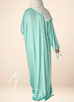 شرشف صلاة سستة اخضر مزين بالاويا اليدوي الفاخر