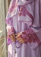 شرشف صلاة لف بنفسجي مزين ترتر كروشيه من لاجور