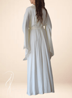 قميص نوم وروب اوف وايت حرير و جبير