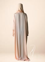 شرشف صلاة اويا ورد خربزي لف طرحة متصلة