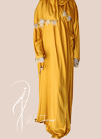 شرشف صلاة لف أزرق فيروزي مزين اويا يدوي مع ترتر