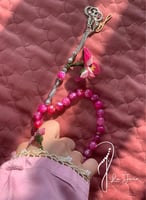 شرشف صلاة وردي بصلي سستة مزين بالكروشيه و الورد ال...