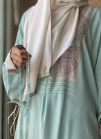 شرشف صلاة سستة رسم باتيك تفني باستيل فاتح